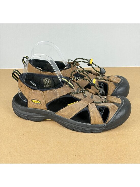 Keen Sarasota Leather Hiking Sandals Mens 9 Brown Bungee Lace Closed Toe main image 8